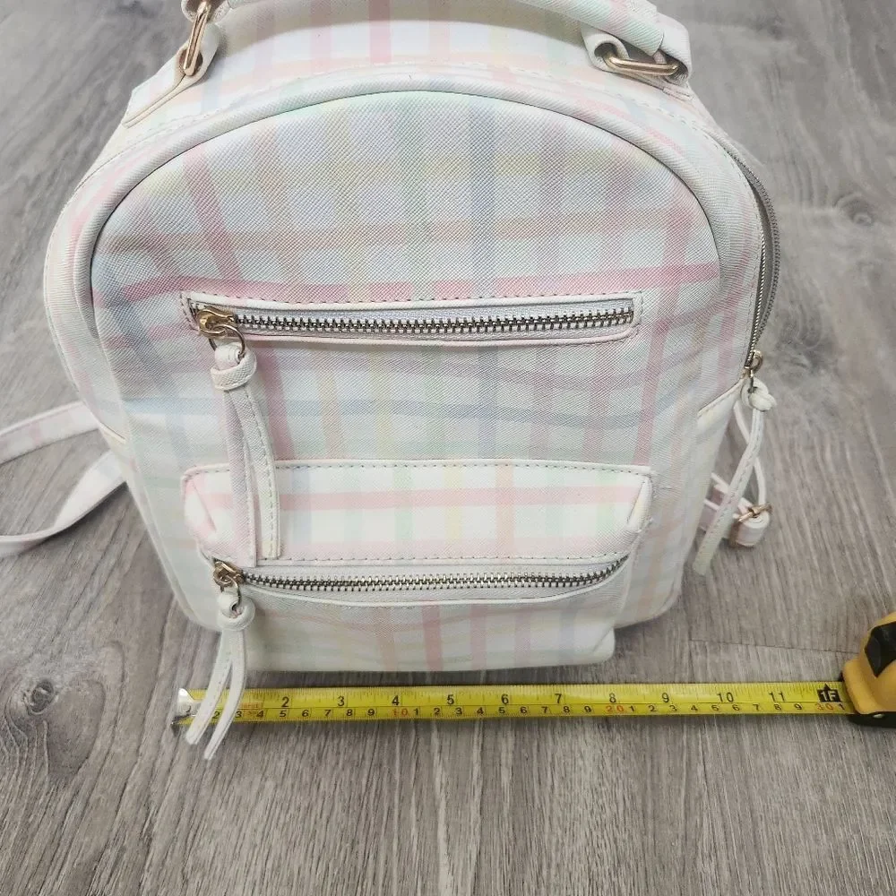Multi-Color Under One Sky Women's Small Backpack Bag Zipper Pockets Strap Handle - Picture 11 of 13